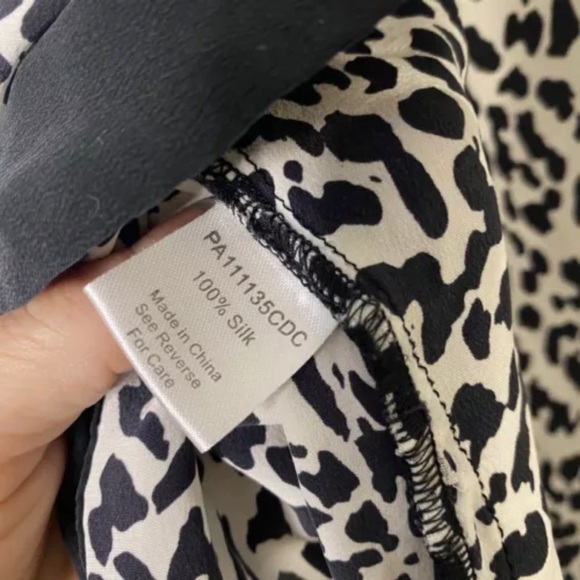 Parker Black White Sleeveless 100% Silk Hi-Top Size Medium Open Back Womens - Picture 10 of 13